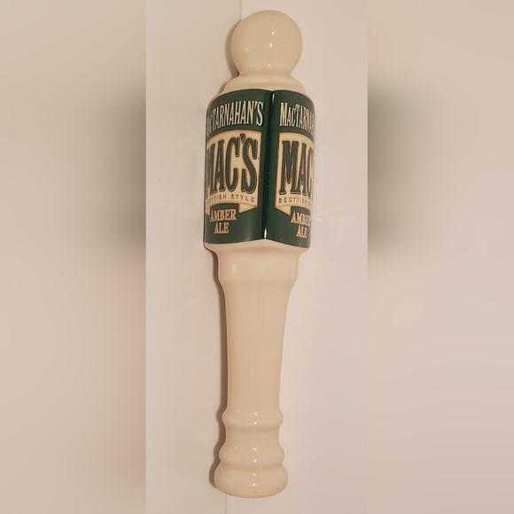 MacTarnahan's Amber Ale PORTLAND OR. BREWING Ceramic Tap Handle - Picture 3 of 5